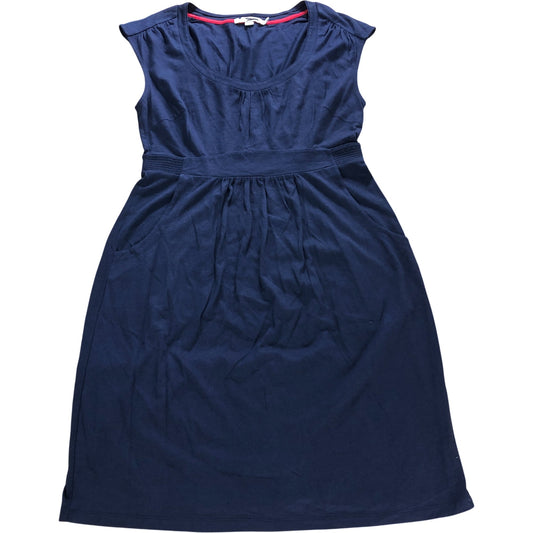 Branded Navy Soft Stretch Jersey Dress - Size 12
