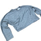 River Island Cropped Sweatshirt Women's Grey Long Sleeve Comfortable Top