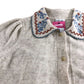 Cardigan Size 10 Women's Beige Embroidered Collar