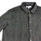 River Island Casual Shirt UK XL Men's Black Striped Long Sleeve Cotton Blend