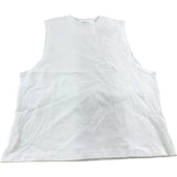 River Island Sleeveless T-Shirt Size S Men's Casual White Cotton Top