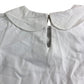 Girls White Top 5-6 Years Peter Pan Collar Embroidered Bow