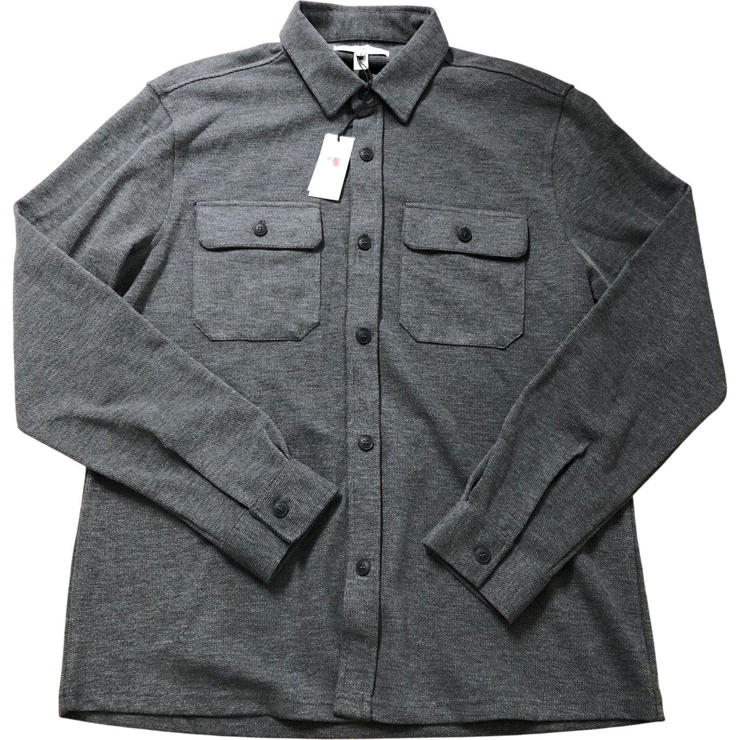 River Island Casual Shirt Size M Men's Long Sleeve Button Up Grey