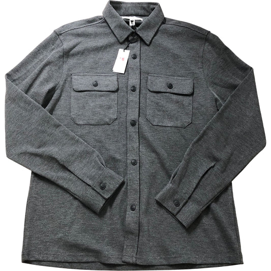 River Island Casual Shirt Size M Men's Long Sleeve Button Up Grey