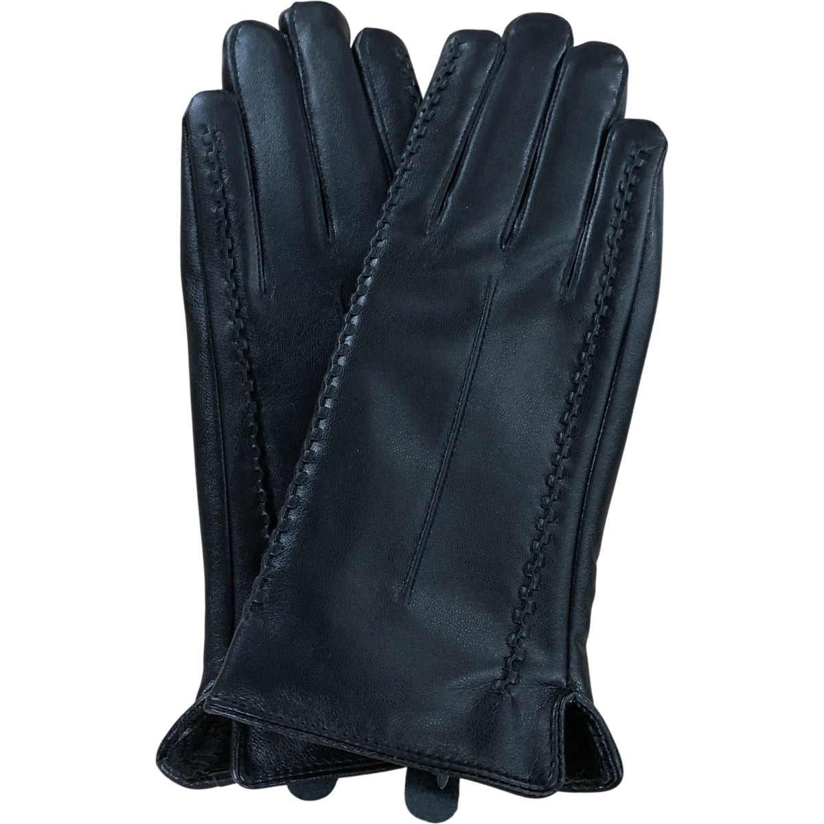 Women's Leather Gloves Size Small Black Driving Gloves Classic Style