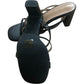 Women's Heels Black Strappy Open Toe High Heels Sandals UK6.5