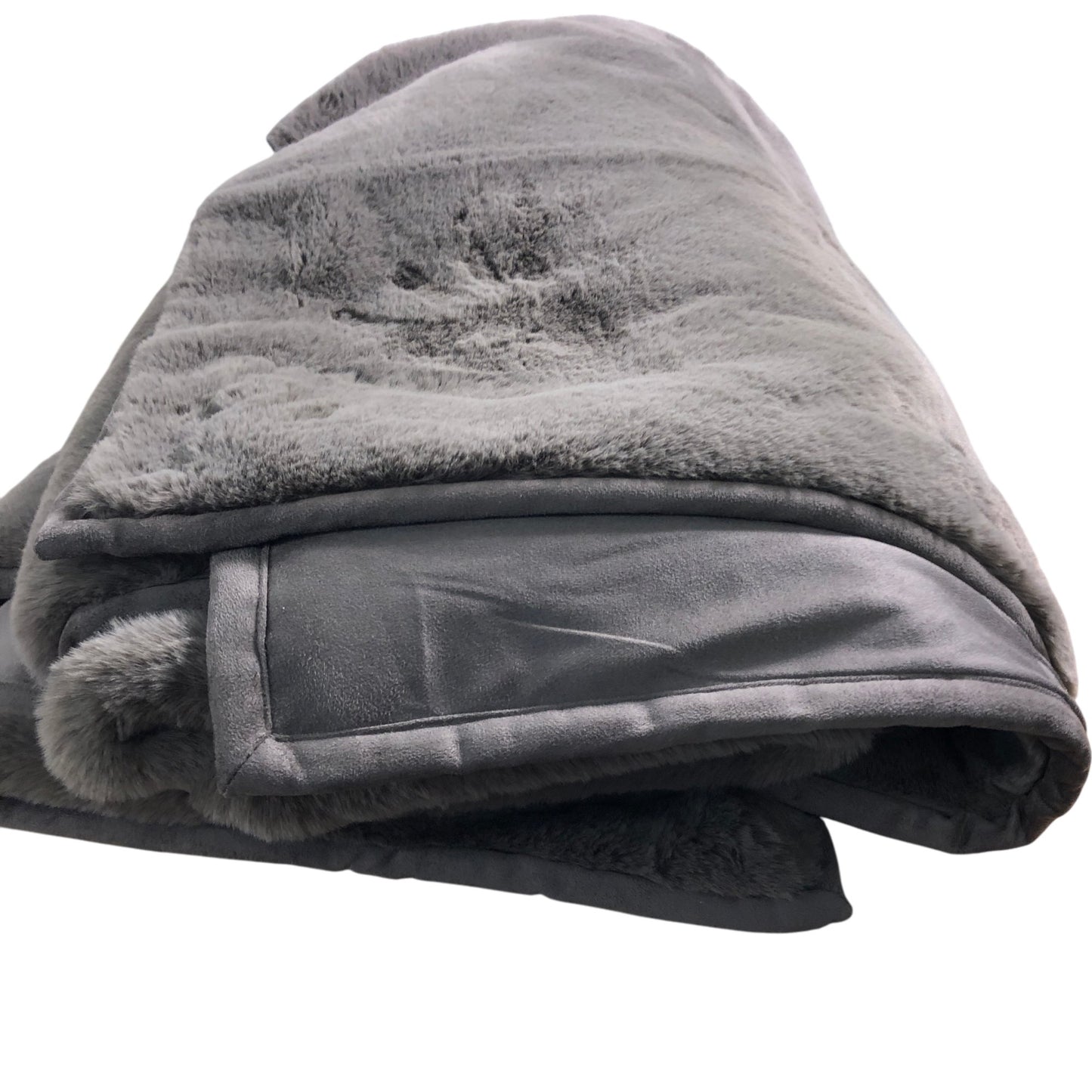 Branded Large Throw Blanket Faux Fur Luxury Soft Brown 140x250cm