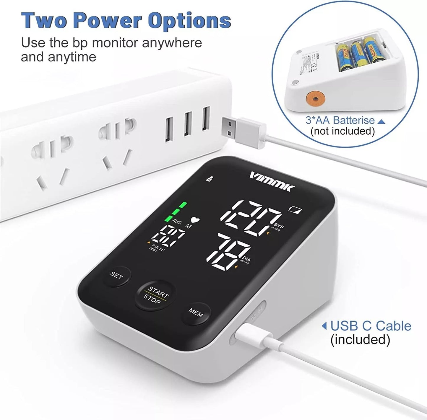 VIMMK Blood Pressure Monitor CE Approved UK Upper Arm Blood Pressure Machines