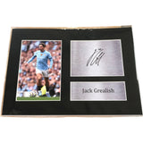 Jack Grealish Signed Print Display A4 Manchester City Football Memorabilia