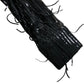 River Island Black Long Sleeve Sequin Fringe Shirt UK18 Women's