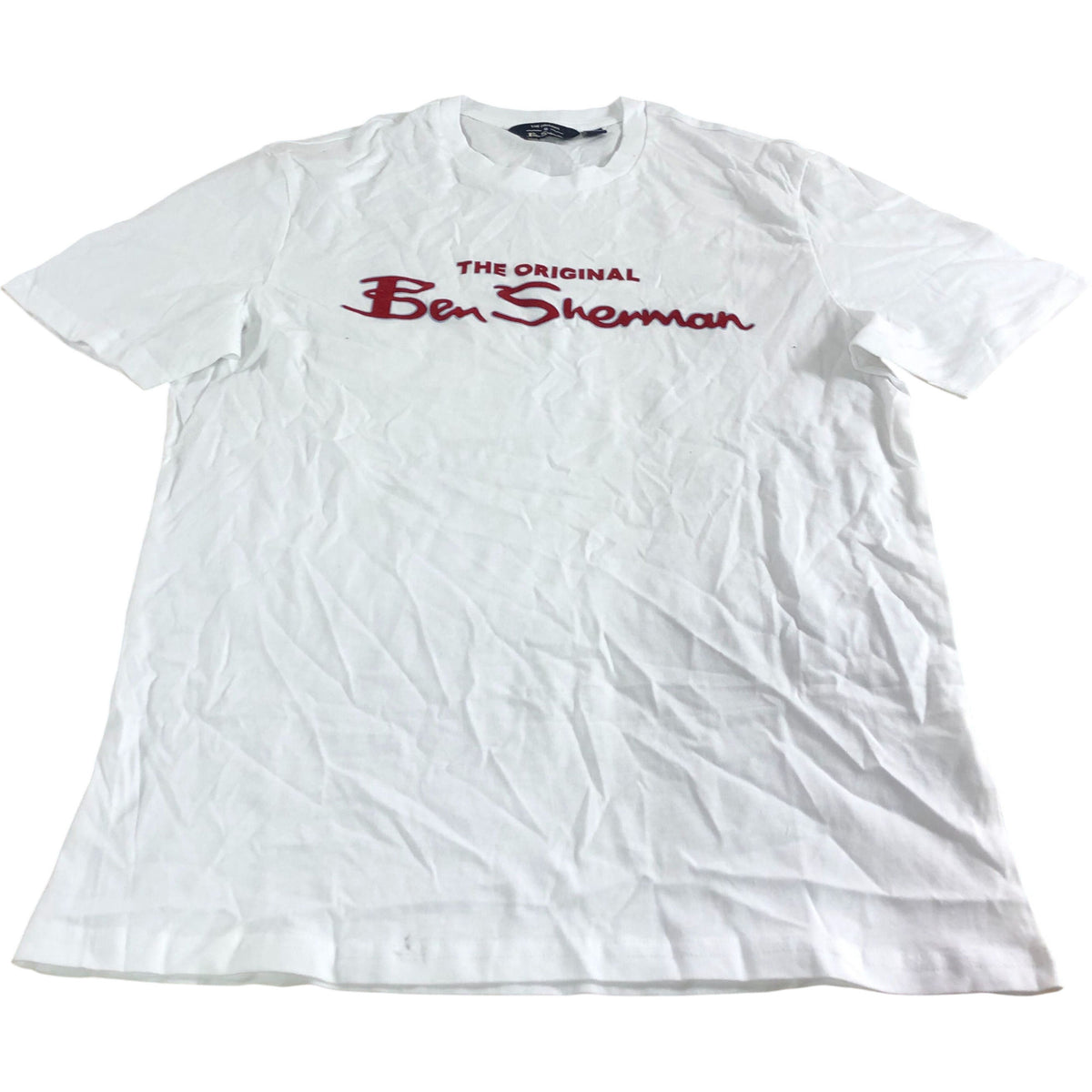 Ben Sherman The Original T-Shirt M Men's White Cotton Graphic Print