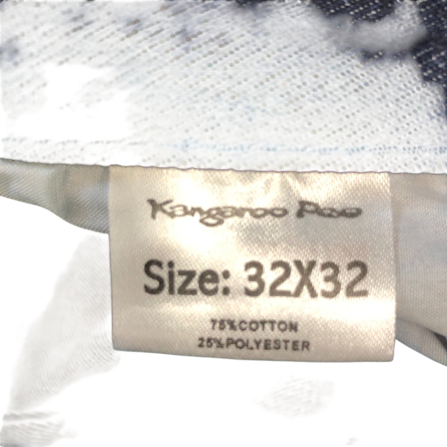 Kangaroo Poo Jeans 32X32 Men's Straight Fit Dark Wash Denim Trousers