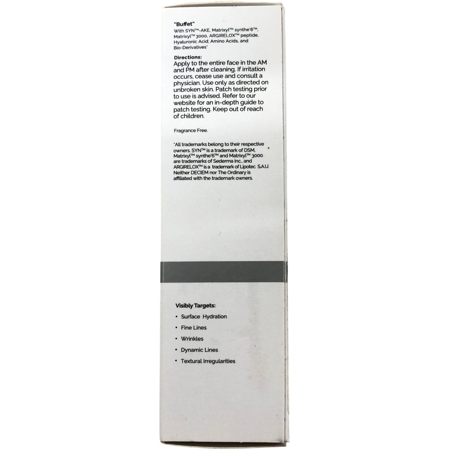 THE ORDINARY Buffet Multi Technology Peptide Serum 30ml New Skin Care