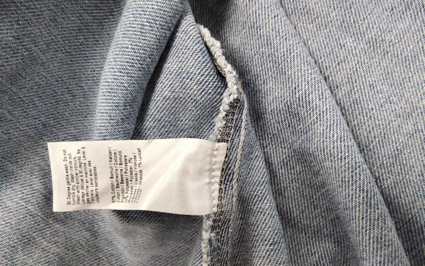 River Island Denim Dress UK6 Women's Sleeveless Pleated Summer Style