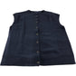 Crew Clothing Company UK14 Women's Sleeveless Button Cardigan Merino Wool Navy