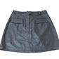 River Island Faux Leather Mini Skirt UK8 Women's Brown Stylish Design