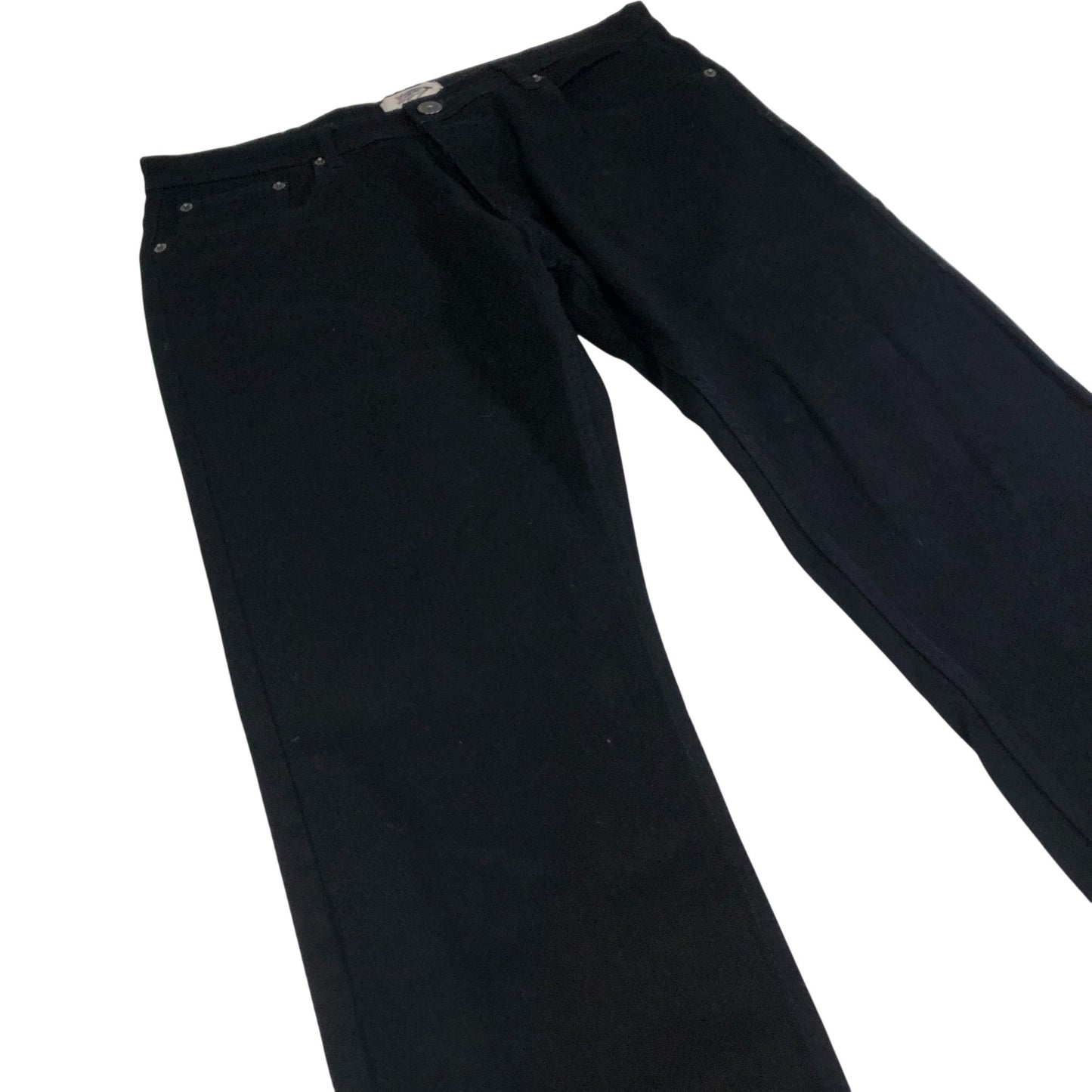 Kangaroo Poo Black Jeans W36 L32 Men's Stretch Cotton Slim Fit Classic Style