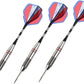 FUZWOL Steel Tip Darts Set Aluminium Foil Flights Stainless Steel Barrels 3 Pack