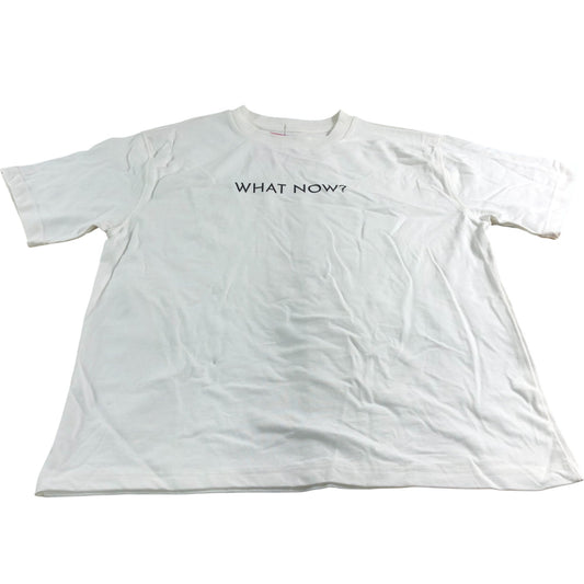 What Now White T-Shirt Unisex Size Medium