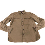 Furze Garment Dye Twill Shirt Mid Brown Size UK Small Men's Casual