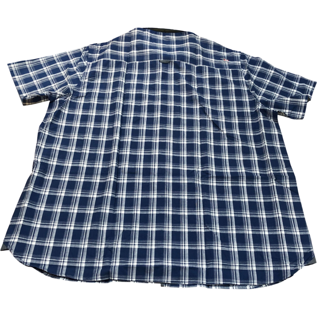 D555 Red Morris French Navy Check Cotton Shirt 5XL