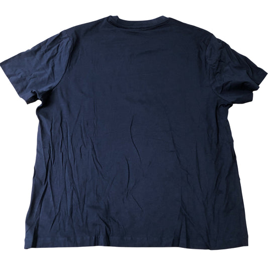 T.M. Lewin XL Men's Navy Blue Cotton T-Shirt Casual Short Sleeve Top