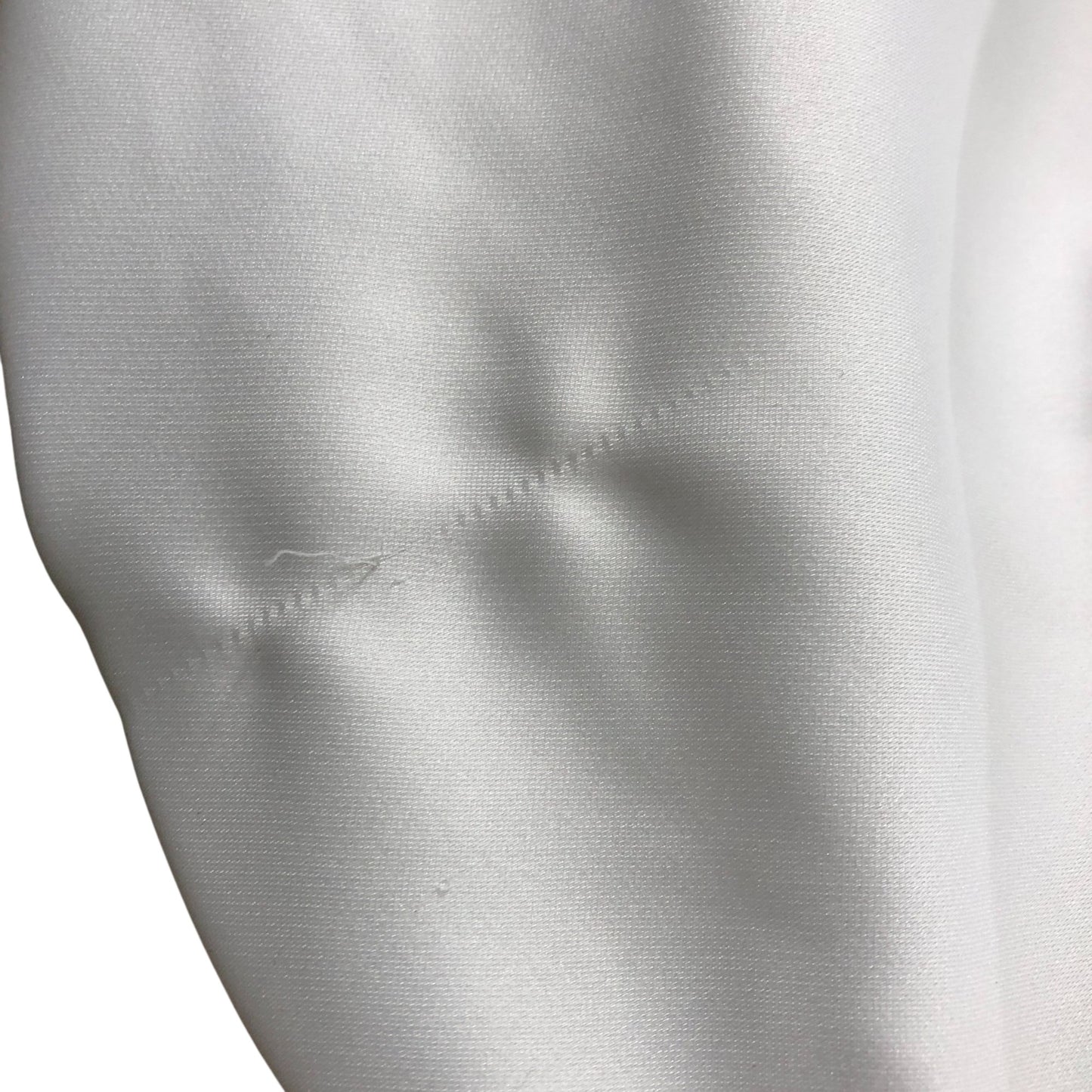 White Embellished Collar Cropped Shirt Size 16