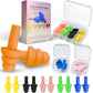 Eluore Ultra Soft Ear Plugs 6 Pairs Noise Reduction 28dB SNR Sleep Focus