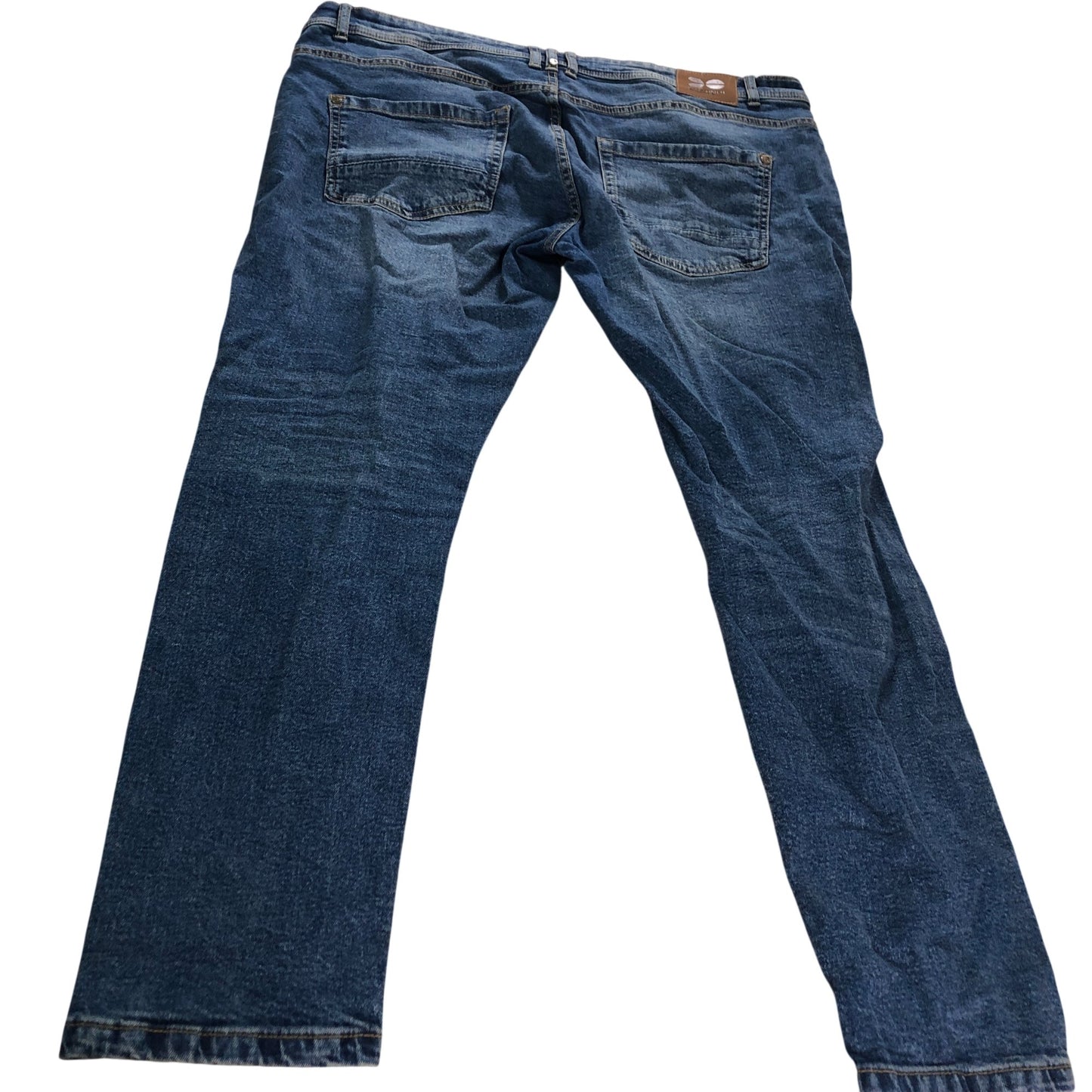Crosshatch Men's Slim Fit Jeans Authentic Denim Blue 38W 27L