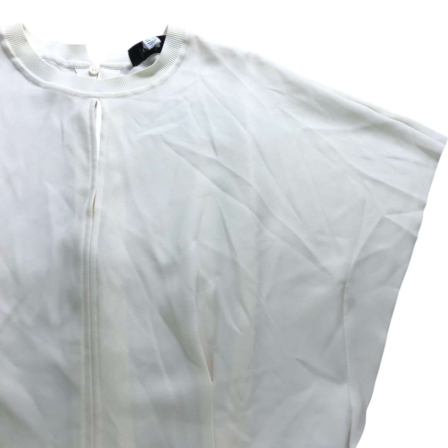 Reiss Ivory Colourblock Draped Mini Dress - Size 6