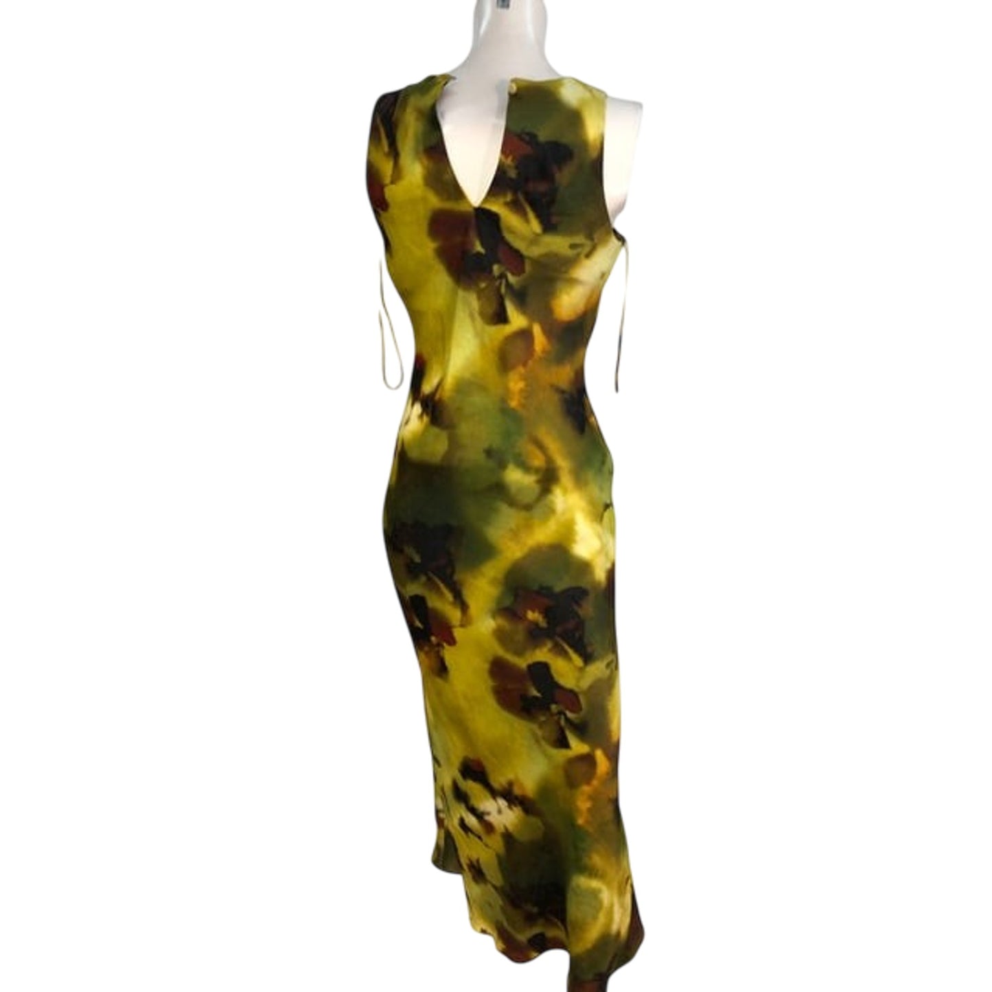 River Island Green Floral Midi Dress UK6 Women's Elegant Party Wear Style