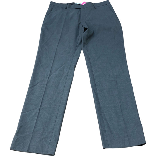 River Island Trousers UK34 Mens Grey Polyester Viscose Smart Casual