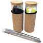 Glass Water Bottle 20oz 2 Pieces Odourless Heat Resistant Tough