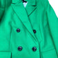 Bright Green Double Breasted Coat