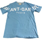 AVANT GARDE PARIS Casual T Shirt UK Large Men's Cotton Blue Graphic Tee