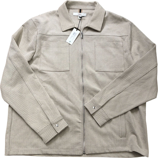 River Island Casual Zip Up Jacket XL Men's Beige