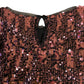 Girls Glitter Sequin Top Size 9 Years Long Sleeve Party Wear