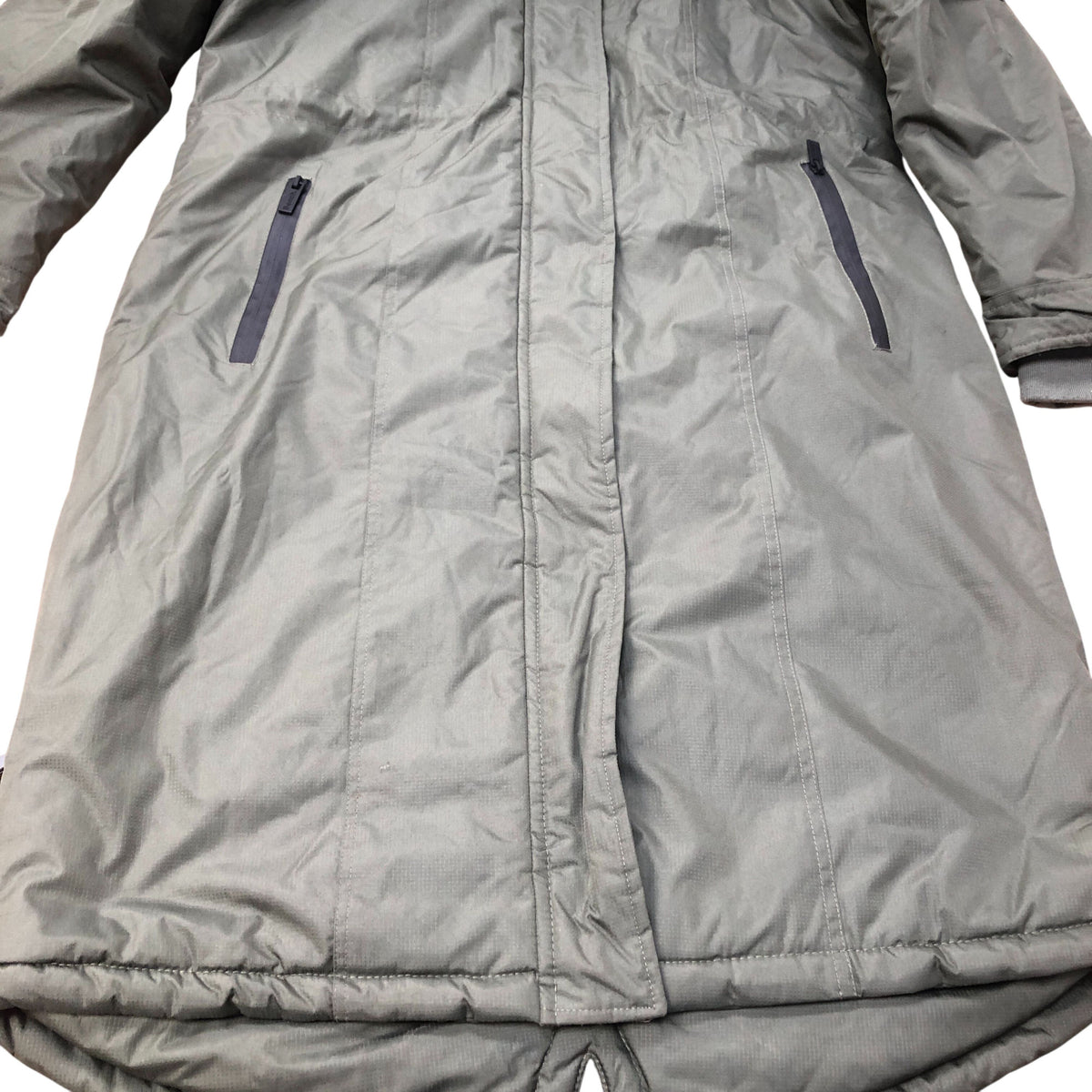 Bench Parka Jacket Women Green Faux Fur Hood Warm Outerwear UK14