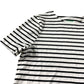 White Striped Relaxed T-Shirt - Size 10