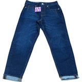 River Island Petite Mom Jeans Turn Ups Blue
