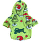 The Grinch Pet Hoodie  Holiday Costume XS