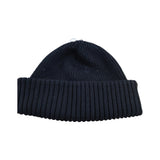 River Island Black Ribbed Beanie Hat One Size Unisex Warm Winter Fashion
