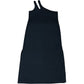 Black Asymmetrical One Strap Dress Size 12