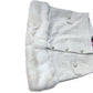 River Island White Faux Fur Trim Skirt Size 12 Women Elegant Tweed Style