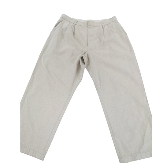 River Island 16R Women's Relaxed Chinos Trousers Cotton Beige Casual Wear