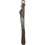 Weird Fish Woven Belt Brown Natural Texture Large - XL