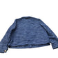 Stylish Jacket Women's Blue Textured Design With Buttons UK18