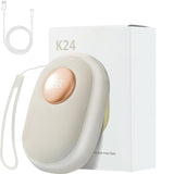 K24 Hand Warmer Mobile Power Function Portable Rechargeable Gold Colour