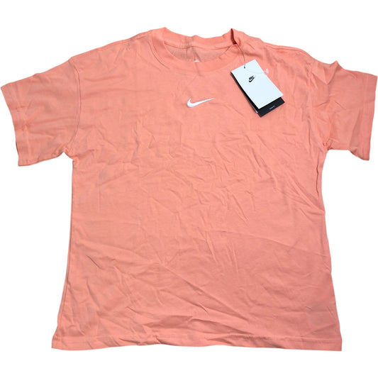 Nike The Nike Tee Kids Loose Fit Size Large Coral T-Shirt New Tags Age 12-13