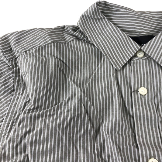 Branded Khaki Striped Shirt - Size Medium
